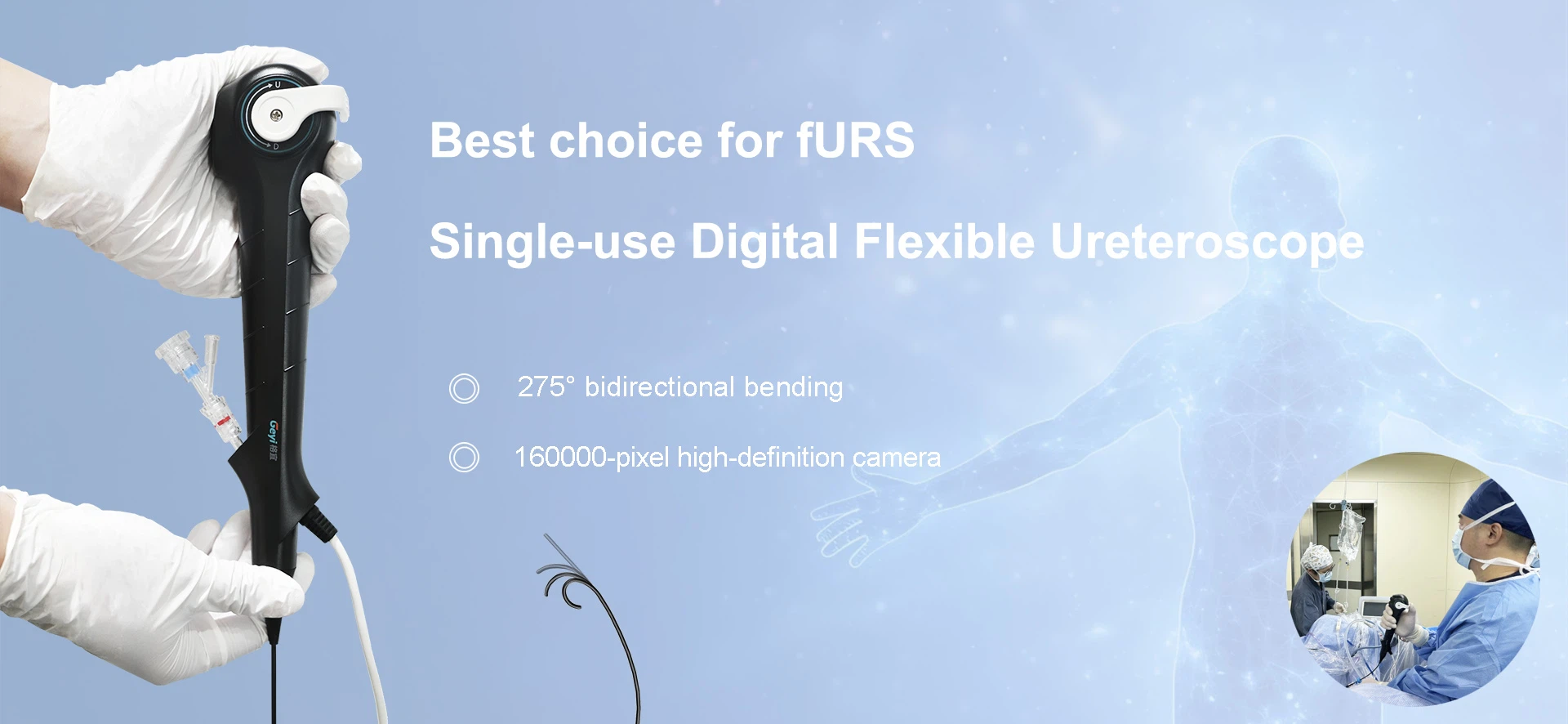 Single-use Digital Flexible Ureteroscope
